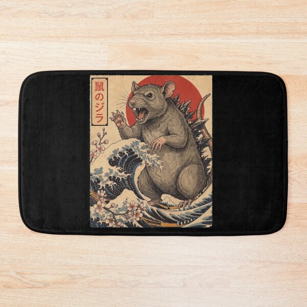 Item preview, Ratzilla Japanese Wave Art Animal Rat Lover designed and sold by TerryConnells.