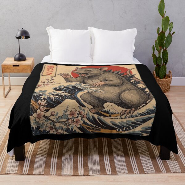 Item preview, Ratzilla Japanese Wave Art Animal Rat Lover designed and sold by TerryConnells.