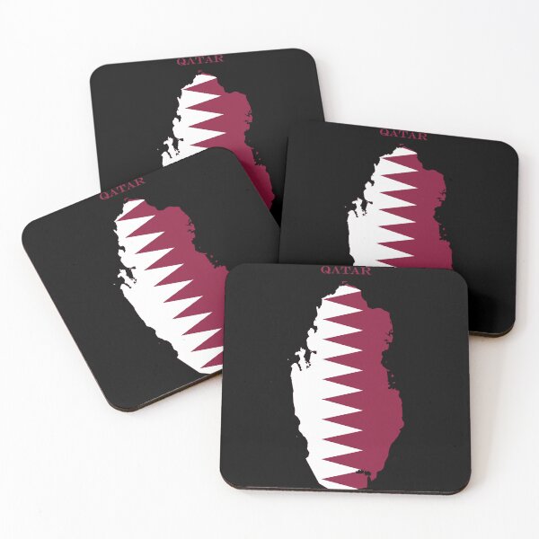 Item preview, Qatar Map Flag Silhouette Middle East Travel Pride Gift designed and sold by NTGUILTY.