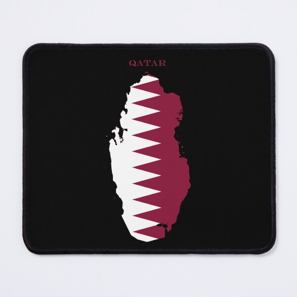 Item preview, Qatar Map Flag Silhouette Middle East Travel Pride Gift designed and sold by NTGUILTY.