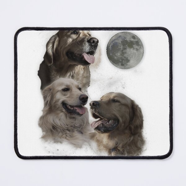 Item preview, Howling-at-The-Moon-Shirt---Funny-Golden-Retriever-T-Shirt designed and sold by gidget-gadget.