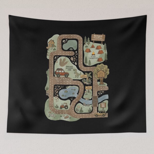 Item preview, Backyard Expedition Dad Adventure Map Classic T-Shirt designed and sold by CareerKitties.