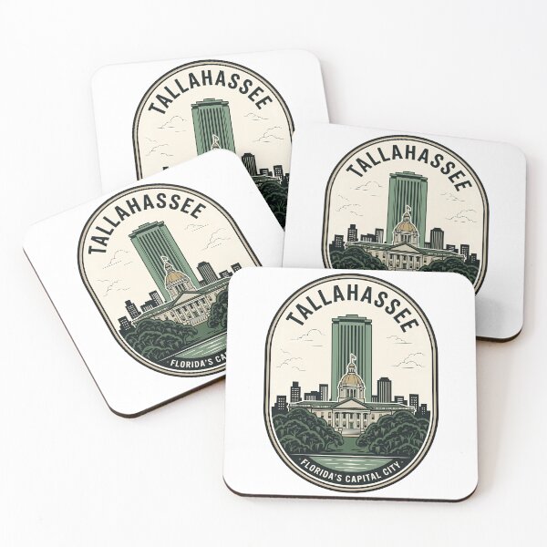 Item preview, Vintage Tallahassee Florida State Capitol Skyline Badge designed and sold by k3rstman1.