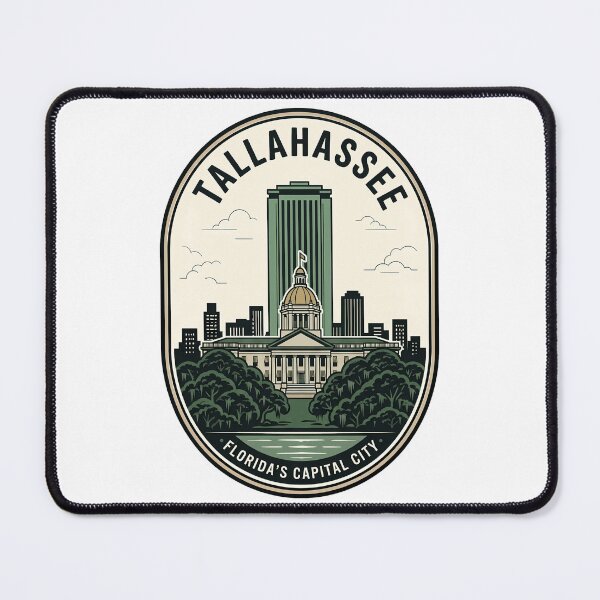 Item preview, Vintage Tallahassee Florida State Capitol Skyline Badge designed and sold by k3rstman1.