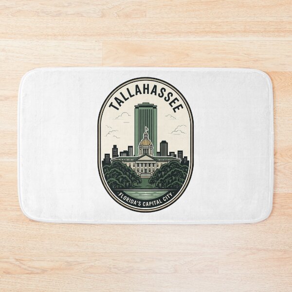 Item preview, Vintage Tallahassee Florida State Capitol Skyline Badge designed and sold by k3rstman1.