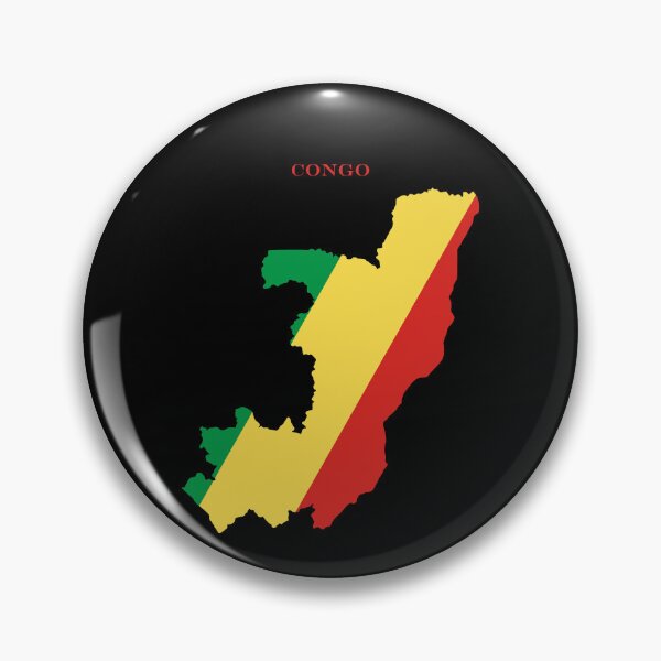 Item preview, Republic of the Congo Map Flag Silhouette Africa Travel Pride Gift designed and sold by NTGUILTY.