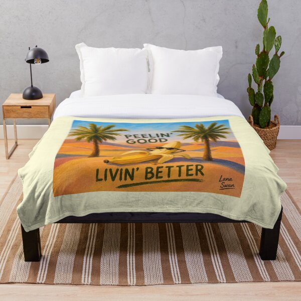 Item preview, BANANA OASIS | Funny Tropical Design | Desert Pop Art Illustration designed and sold by BlueberrySwan.
