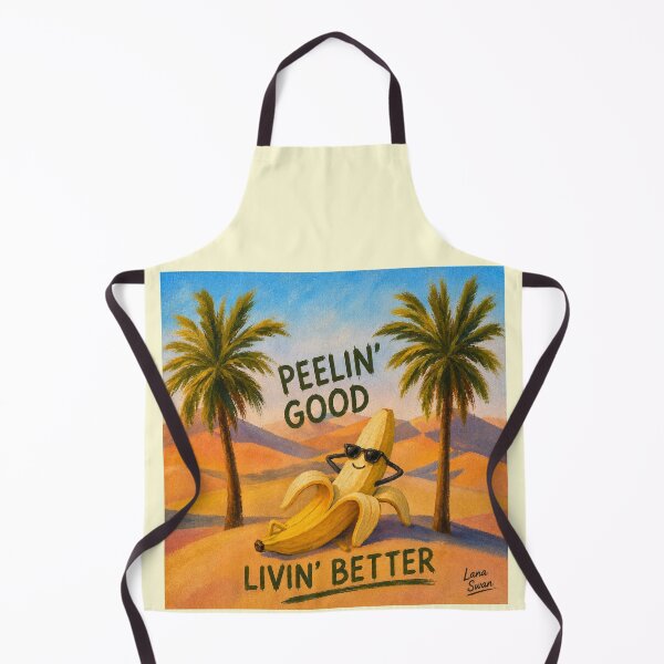 Item preview, BANANA OASIS | Funny Tropical Design | Desert Pop Art Illustration designed and sold by BlueberrySwan.