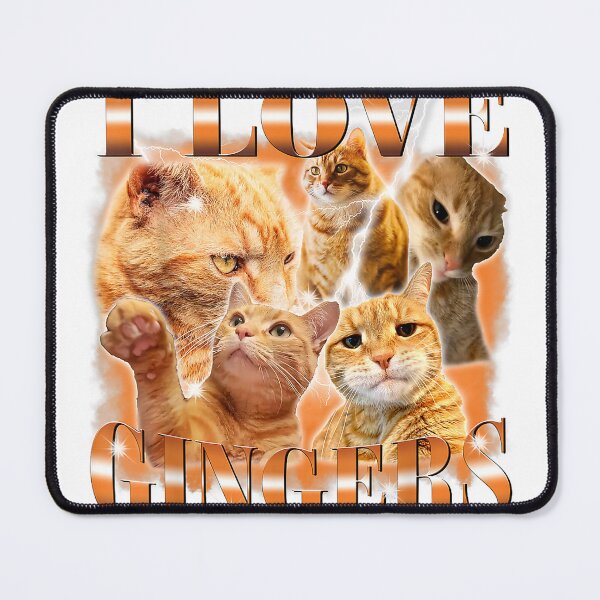 Item preview, I-Love-Gingers-Funny-Orange-Cat-Cat-Meme-Kitty-Cat-Lovers-T-Shirt designed and sold by gidget-gadget.