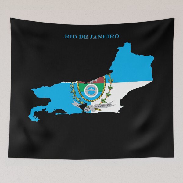 Item preview, Rio de Janeiro Map Flag Silhouette Brazil State Travel Pride Gift designed and sold by NTGUILTY.