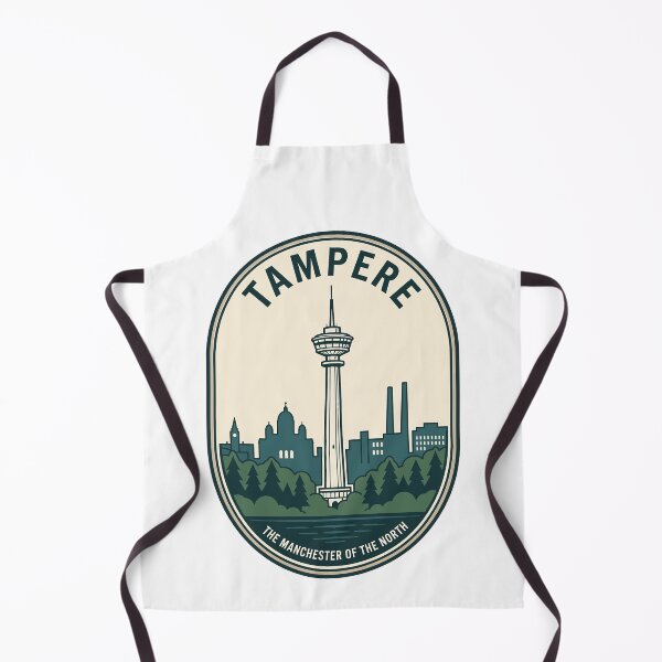 Item preview, Tampere Finland Retro Manchester Of The North Skyline designed and sold by k3rstman1.