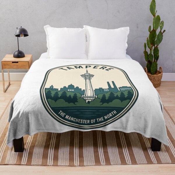 Item preview, Tampere Finland Retro Manchester Of The North Skyline designed and sold by k3rstman1.