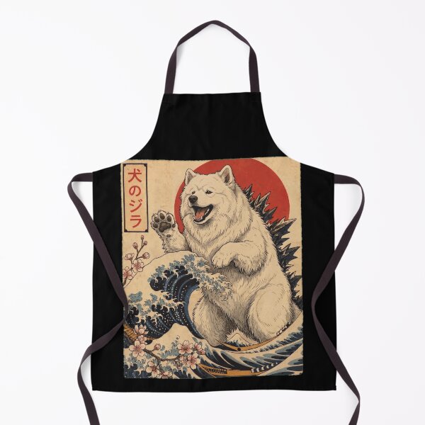 Item preview, Samoyed Dogzilla Japanese Wave Art Dog Owner designed and sold by TerryConnells.