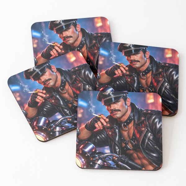 Item preview, Gay Leather Daddy Biker Steel Rider Leder Pride Graphic Design designed and sold by ItsAKinkThing.