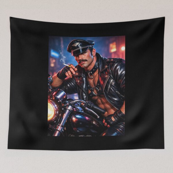 Item preview, Gay Leather Daddy Biker Steel Rider Leder Pride Graphic Design designed and sold by ItsAKinkThing.