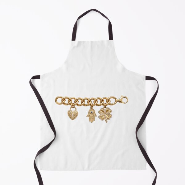 Item preview, Chunky Gold Charm Bracelet Padlock Aesthetic designed and sold by ryanguas.