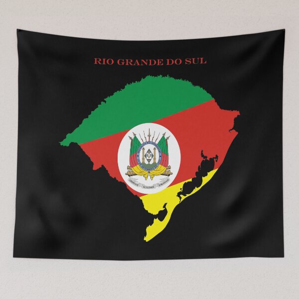 Item preview, Rio Grande do Sul Map Flag Silhouette Brazil State Travel Pride Gift designed and sold by NTGUILTY.