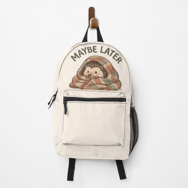 Item preview, Cute Maybe Later Hedgehog Sticker - Funny Procrastination T-Shirt, Cozy Blanket Hedgehog designed and sold by ZyxDes.