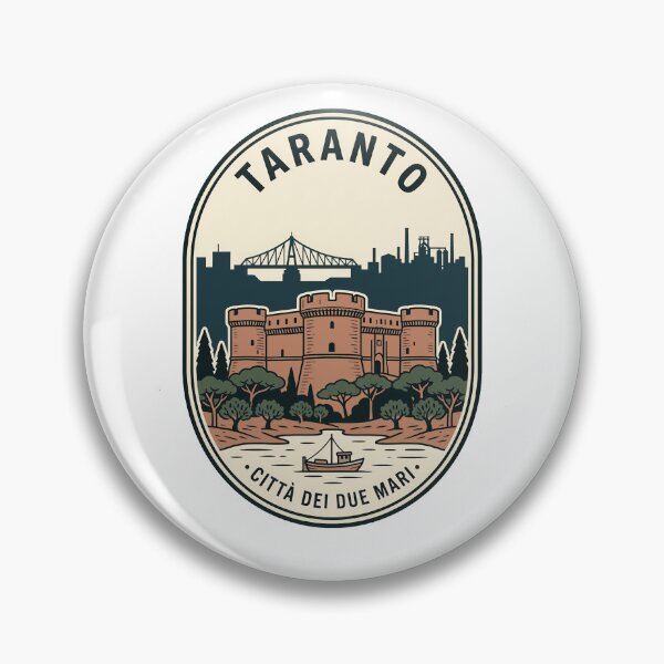 Item preview, Vintage Taranto Italy City of Two Seas Badge designed and sold by k3rstman1.