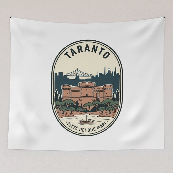 Item preview, Vintage Taranto Italy City of Two Seas Badge designed and sold by k3rstman1.