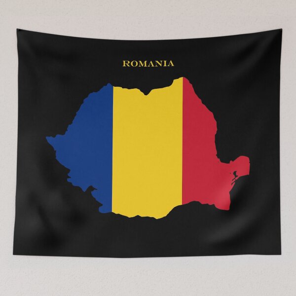 Item preview, Romania Map Flag Silhouette Europe Balkan Travel Pride Gift designed and sold by NTGUILTY.