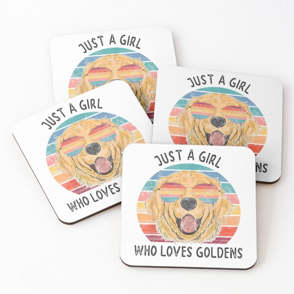 Item preview, Girl-Who-Loves-Golden-Retrievers-Dogs-T-Shirt designed and sold by SubStudio97.
