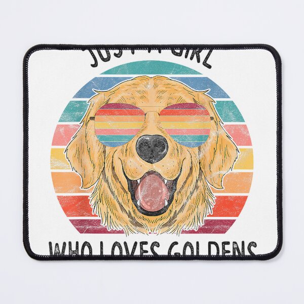 Item preview, Girl-Who-Loves-Golden-Retrievers-Dogs-T-Shirt designed and sold by SubStudio97.