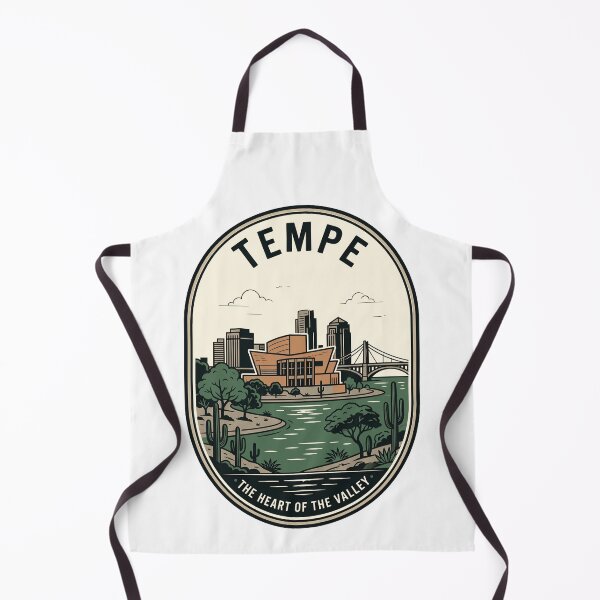 Item preview, Vintage Tempe Arizona Skyline Desert Landscape Badge designed and sold by k3rstman1.