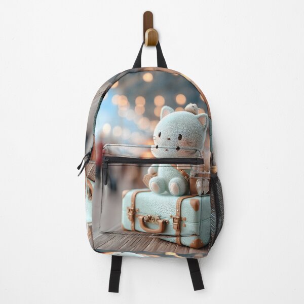 Item preview, Cute Traveling Mint Cat with Vintage Camera designed and sold by colorful-white.