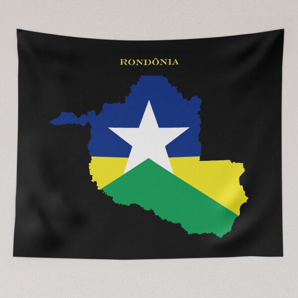 Item preview, Rondonia Map Flag Silhouette Brazil State Travel Pride Gift designed and sold by NTGUILTY.