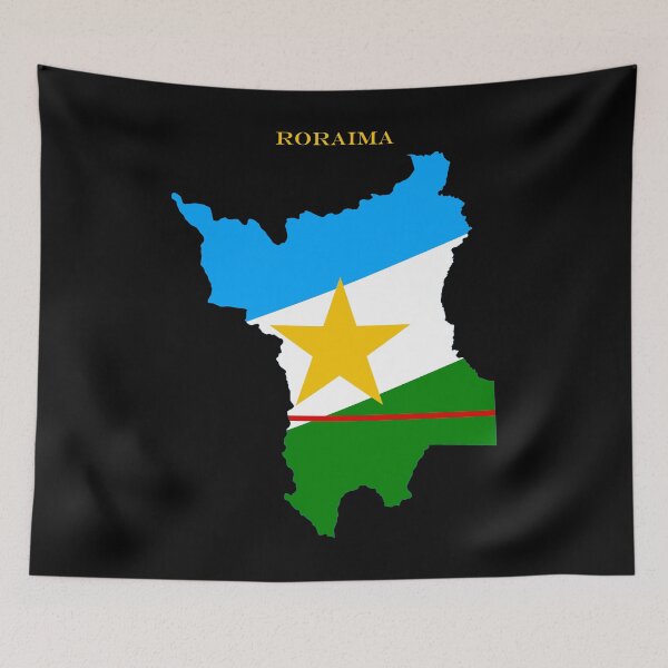 Item preview, Roraima Map Flag Silhouette Brazil State Travel Pride Gift designed and sold by NTGUILTY.