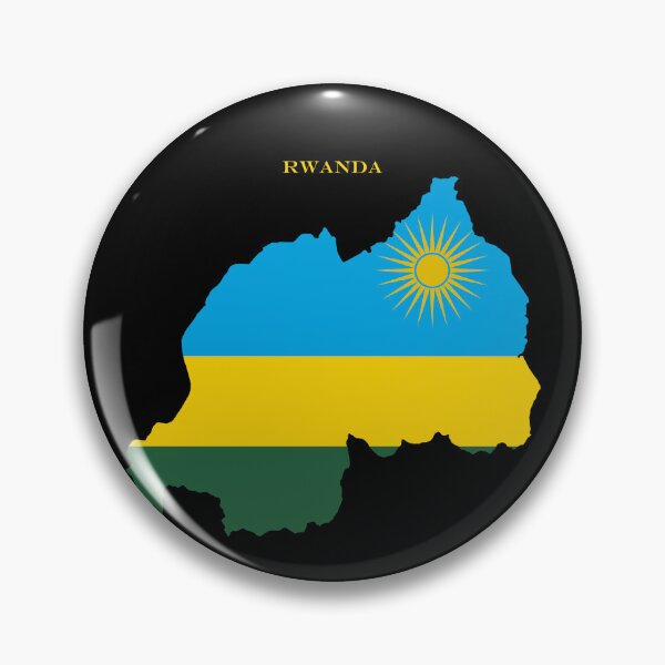 Item preview, Rwanda Map Flag Silhouette East Africa Travel Pride Gift designed and sold by NTGUILTY.