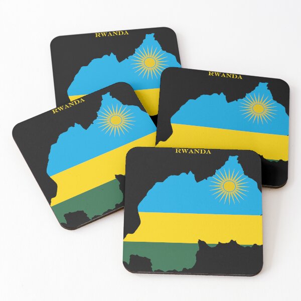 Item preview, Rwanda Map Flag Silhouette East Africa Travel Pride Gift designed and sold by NTGUILTY.