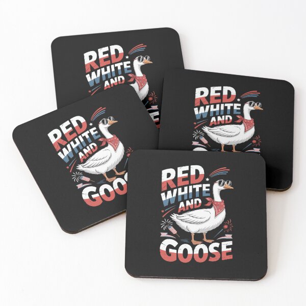 Item preview, Red White And Goose Patriotic American USA designed and sold by SuperAndSocial.