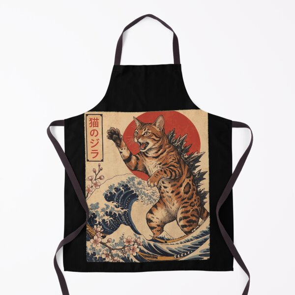 Item preview, Sokoke Catzilla Japanese Wave Art Cat Owner designed and sold by TerryConnells.