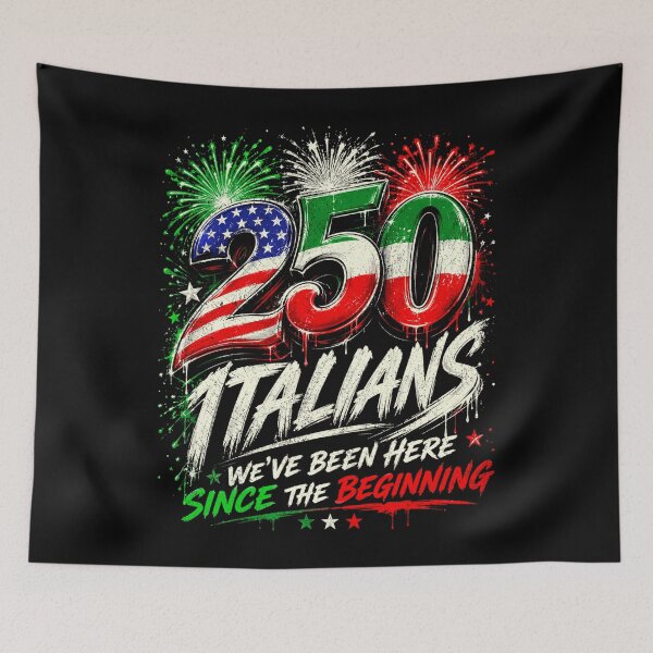 Item preview, 250 Anniversary USA Flag Italians, 4th of July Patriotic designed and sold by BlightedArt.
