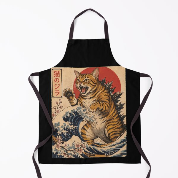 Item preview, Toyger Catzilla Japanese Wave Art Cat Owner designed and sold by TerryConnells.