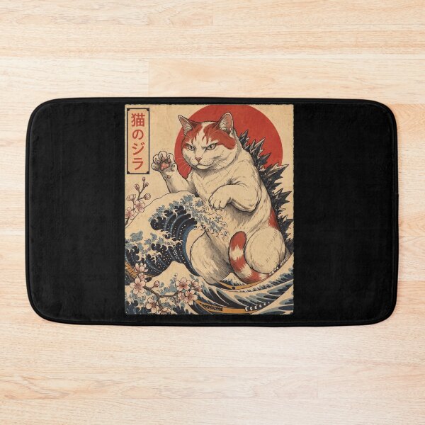 Item preview, Turkish Van Catzilla Japanese Wave Art Cat Owner designed and sold by TerryConnells.