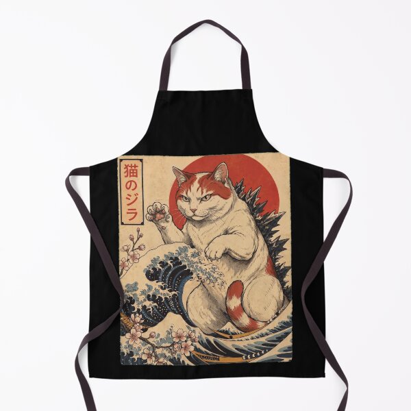 Item preview, Turkish Van Catzilla Japanese Wave Art Cat Owner designed and sold by TerryConnells.