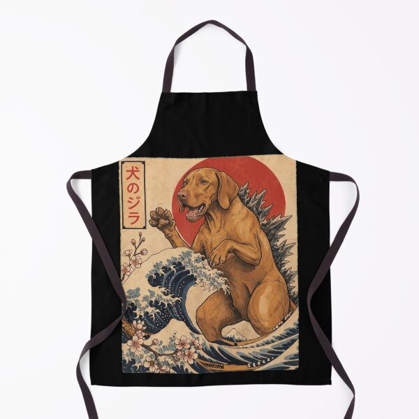 Item preview, Vizsla Dogzilla Japanese Wave Art Dog Owner designed and sold by TerryConnells.