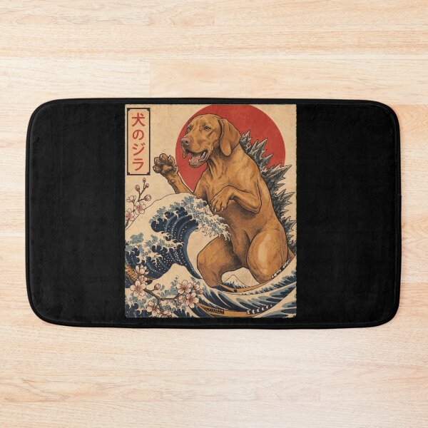 Item preview, Vizsla Dogzilla Japanese Wave Art Dog Owner designed and sold by TerryConnells.