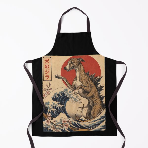 Item preview, Whippet Dogzilla Japanese Wave Art Dog Owner designed and sold by TerryConnells.