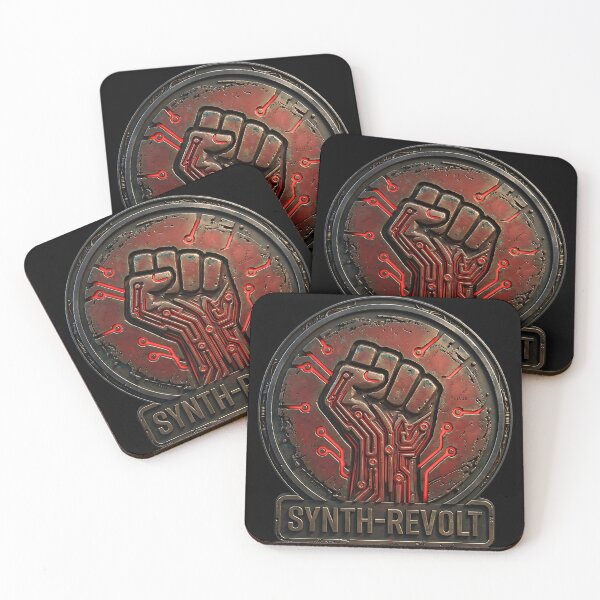 Item preview, 3D Synth Revolt Cybernetic Fist Industrial Crest designed and sold by HoshisWorld2018.