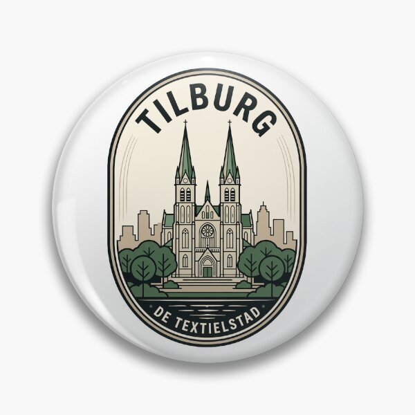 Item preview, Vintage Tilburg Netherlands De Textielstad Travel Emblem designed and sold by k3rstman1.