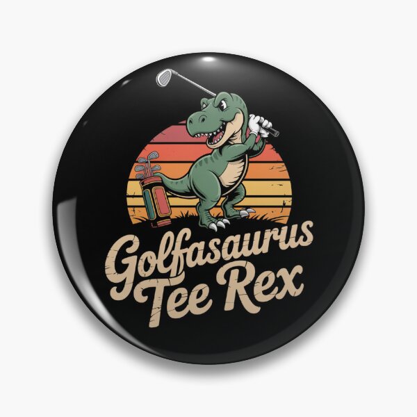Artikelvorschau, Golfasaurus Tee Rex Lustiger Dinosaurier-Golfer entworfen und verkauft von SuperAndSocial.