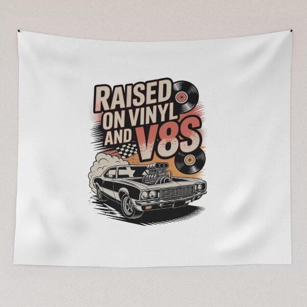 Item preview, Raised On Vinyl and V8s designed and sold by Naitsebas.