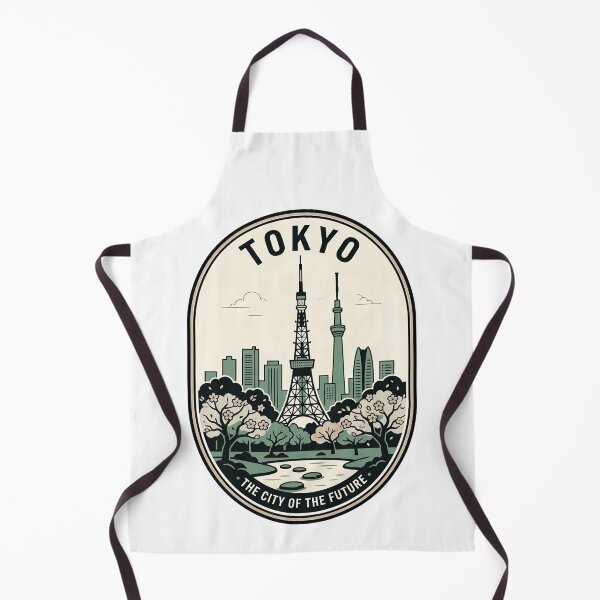 Item preview, Retro Tokyo City Future Skyline Sakura Garden designed and sold by k3rstman1.