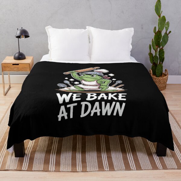Item preview, We Bake At Dawn Funny Frog Baker Chef Pun designed and sold by SuperAndSocial.