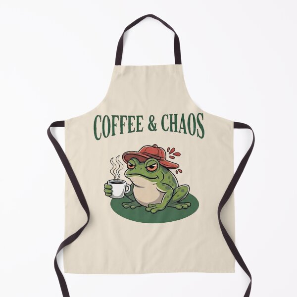 Item preview, Funny Coffee and Chaos Frog Sticker - Cute Grumpy Frog T-Shirt designed and sold by ZyxDes.