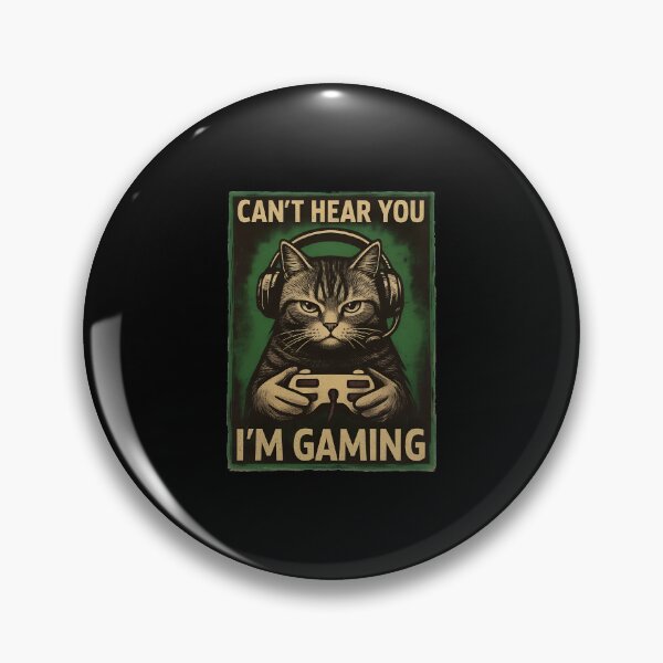 Item preview, Cat Gamer I Can't Hear You I'm Gaming designed and sold by StranHabesre51.